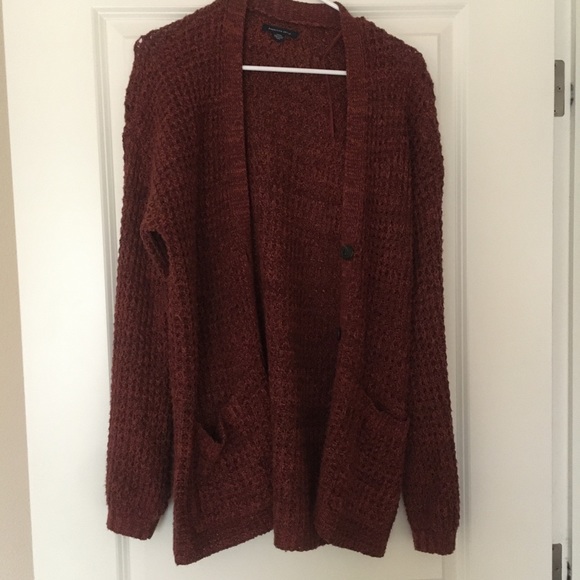 ae oversized button up cardigan